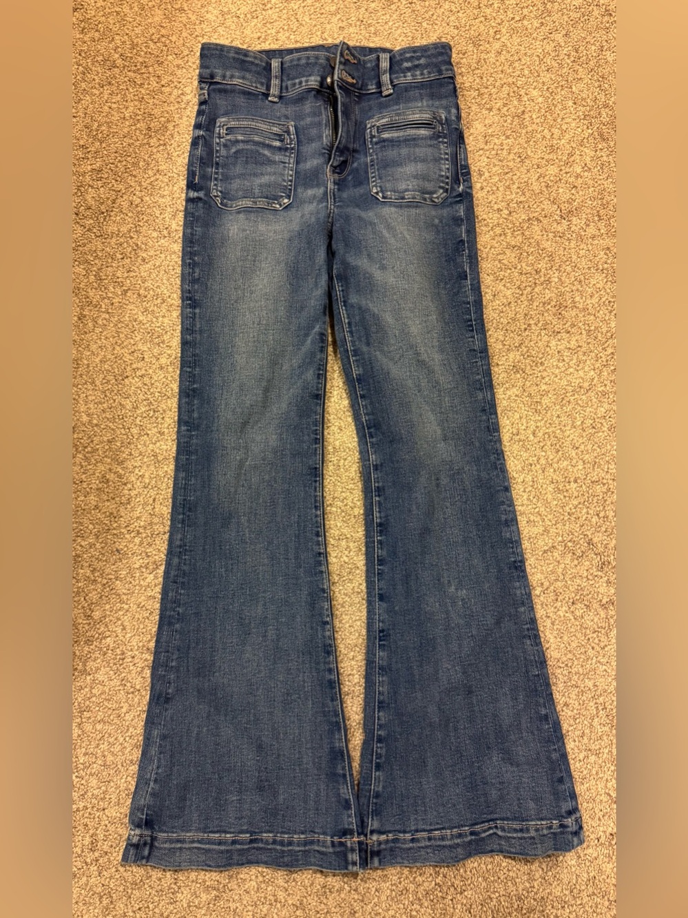 American Eagle Outfitters Dark Blue Flare Jeans